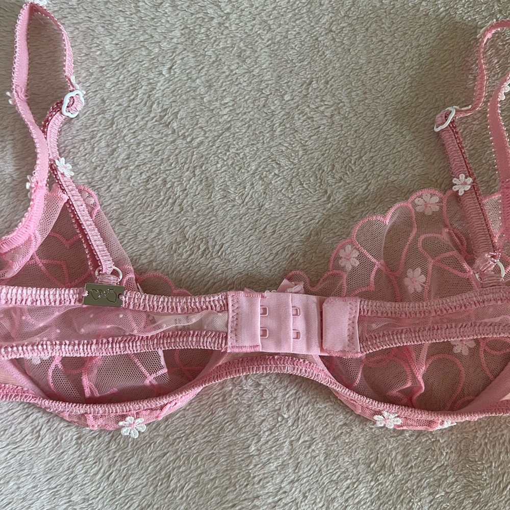 NWOT For Love And Lemons Heart Bra - Picture 3 of 3